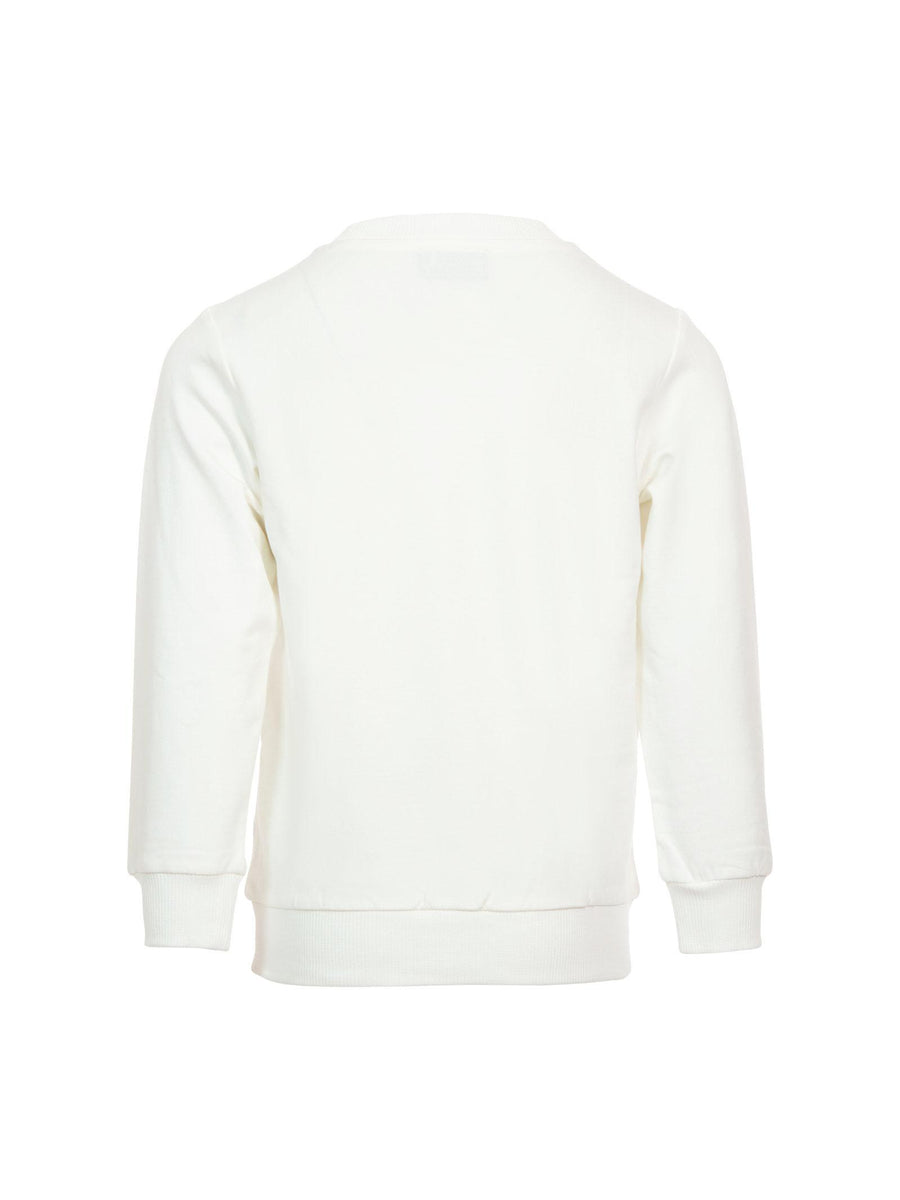 Felpa Moschino bianca con logo lettering HUF09I 10063 Moschino 