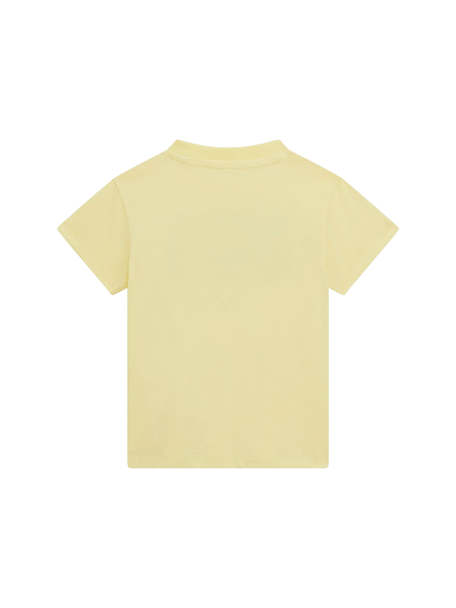 T-Shirt Guess gialla pastello con logo in stile vintage N5GI01K8HM4 G282 Guess 