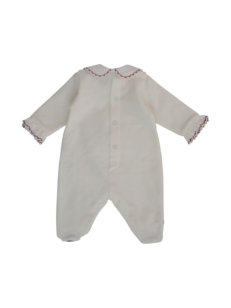 Tutina bianca con patch orsetto IF1514F C2829 Marlù 