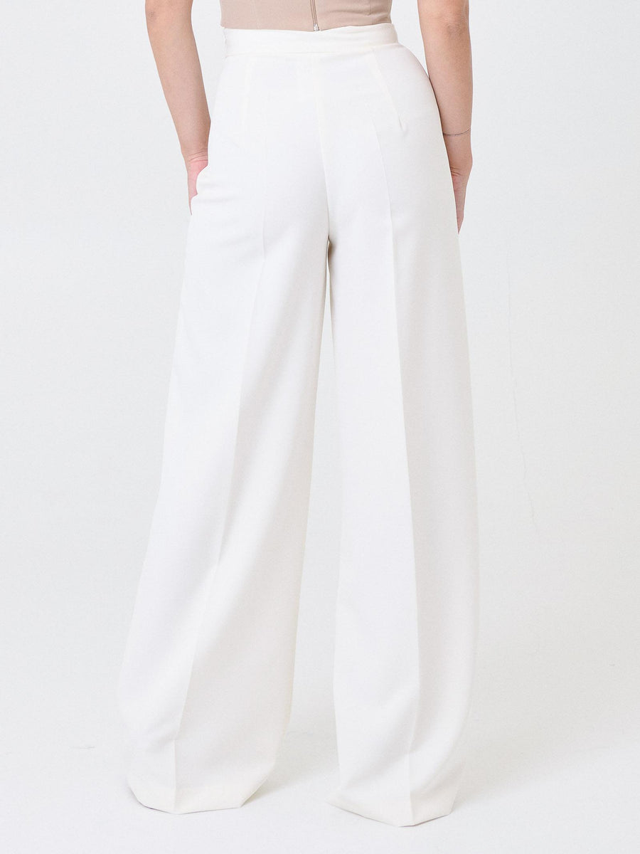 Pantalone ampio Silence Limited bianco latte SLPA019GOLD MILK Silence Limited 