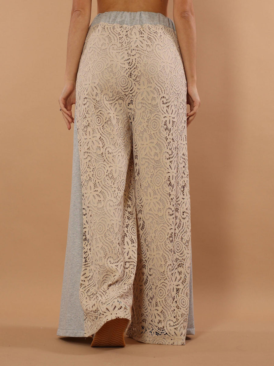 Pantalone grigio con pizzo TI1808 GRI Tensione in 