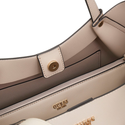 Borsa shopper Guess avorio con pochette interna HWBG7898240 LTA Guess 