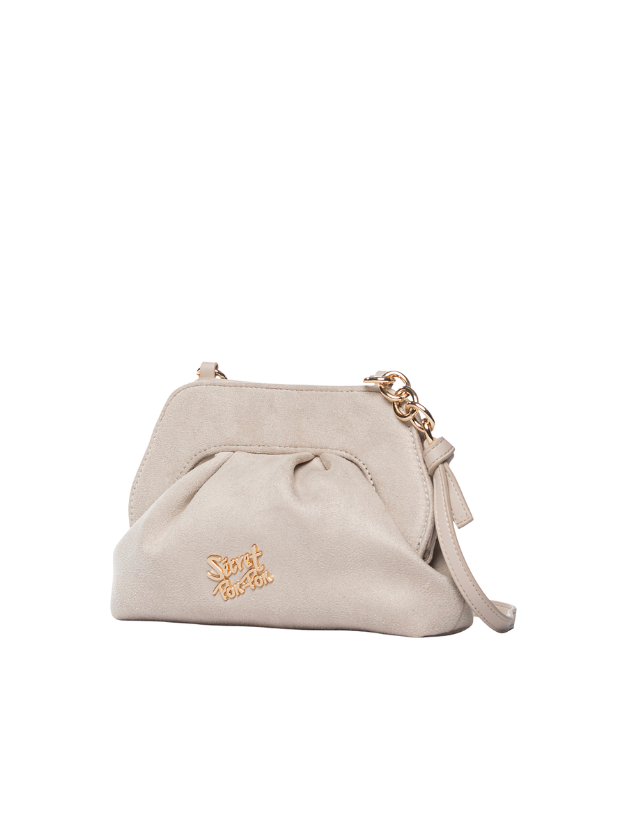 Borsa "Margaret S" Secret Pon Pon crema MARGARET S CREAM Secret Pon Pon 