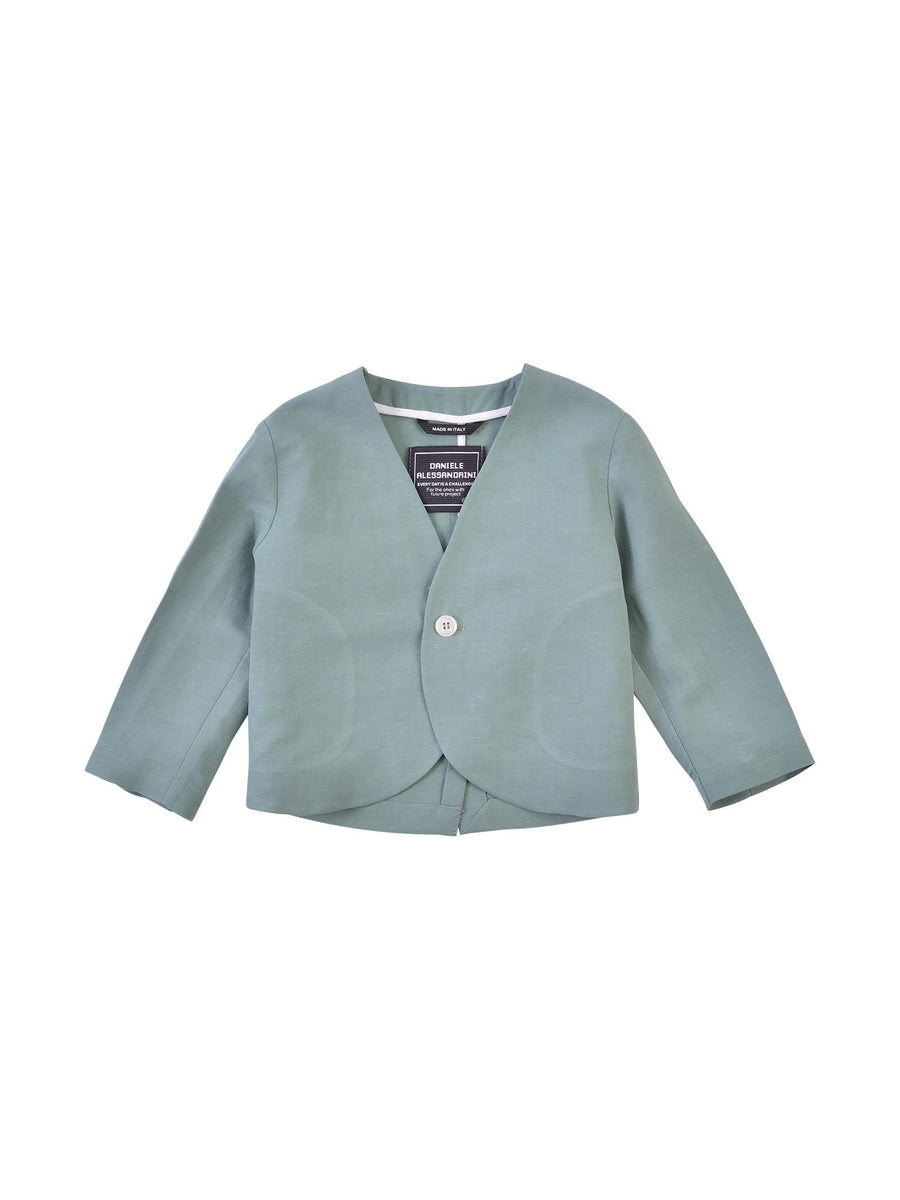 Giacca destrutturata verde salvia J0804 MINT Alessandrini 