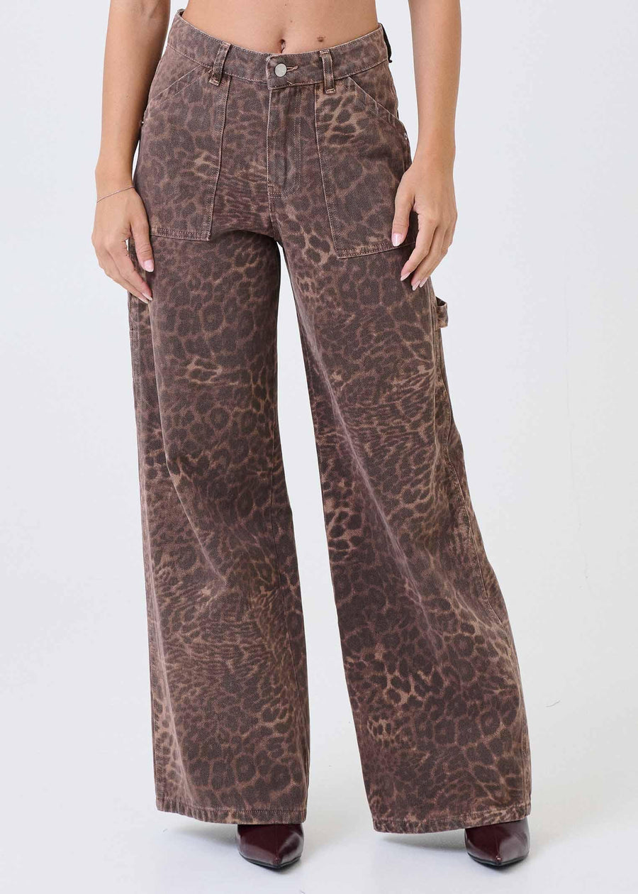 Jeans Haveone marrone maculato con tasconi PGZP106 MACU Haveone 