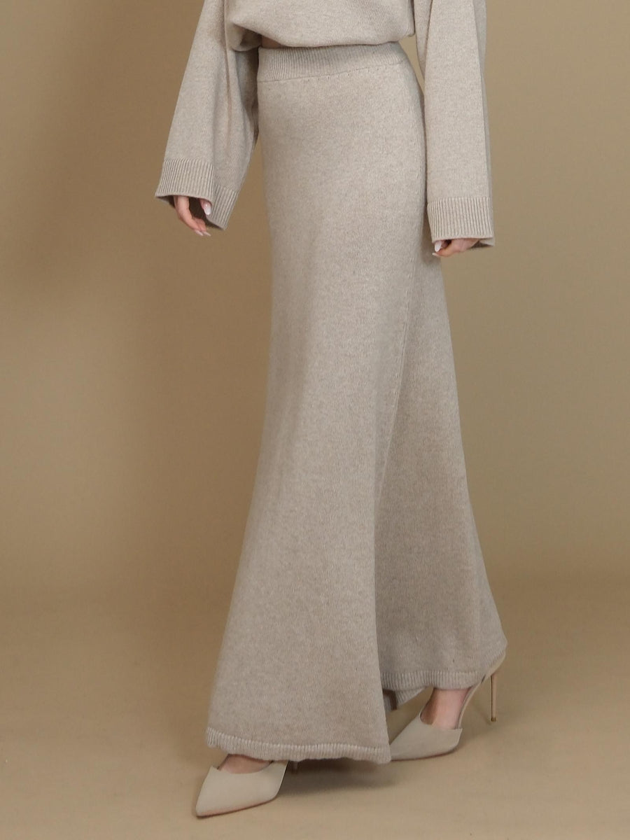 Gonna Vicolo beige lunga a vita alta 77227S BEIGE Vicolo 