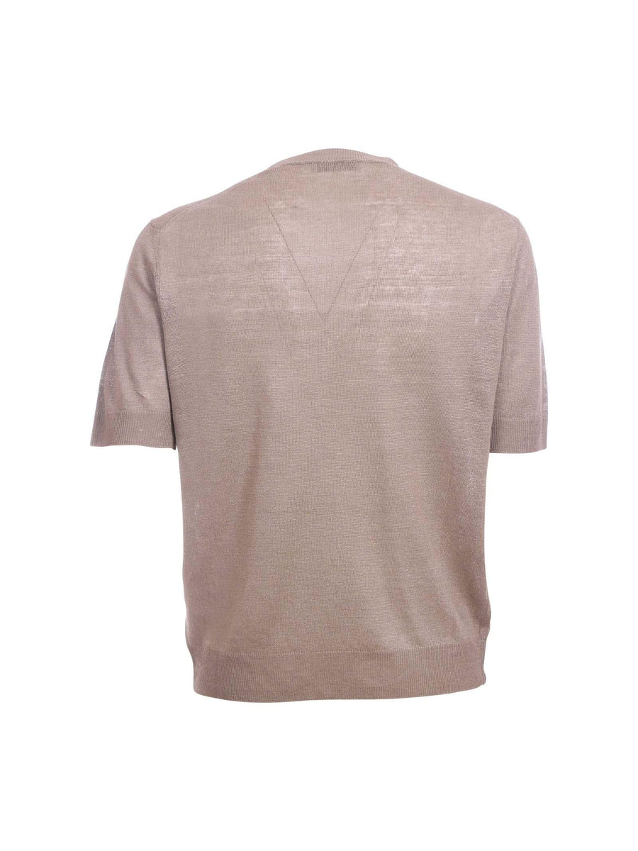 Maglia oversize Portofino fango in lino 1042 150 Portofino 