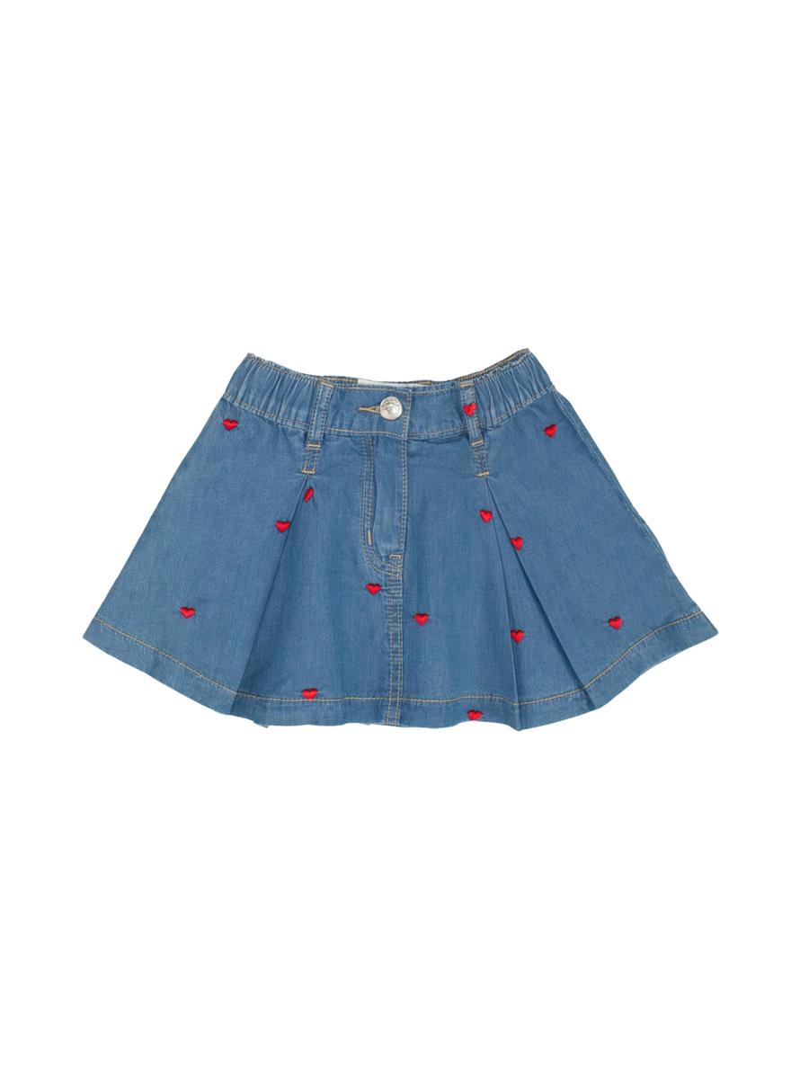 Gonna jeans Tobetoo con cuoricini 332GTBS25 JEANS Tobetoo 