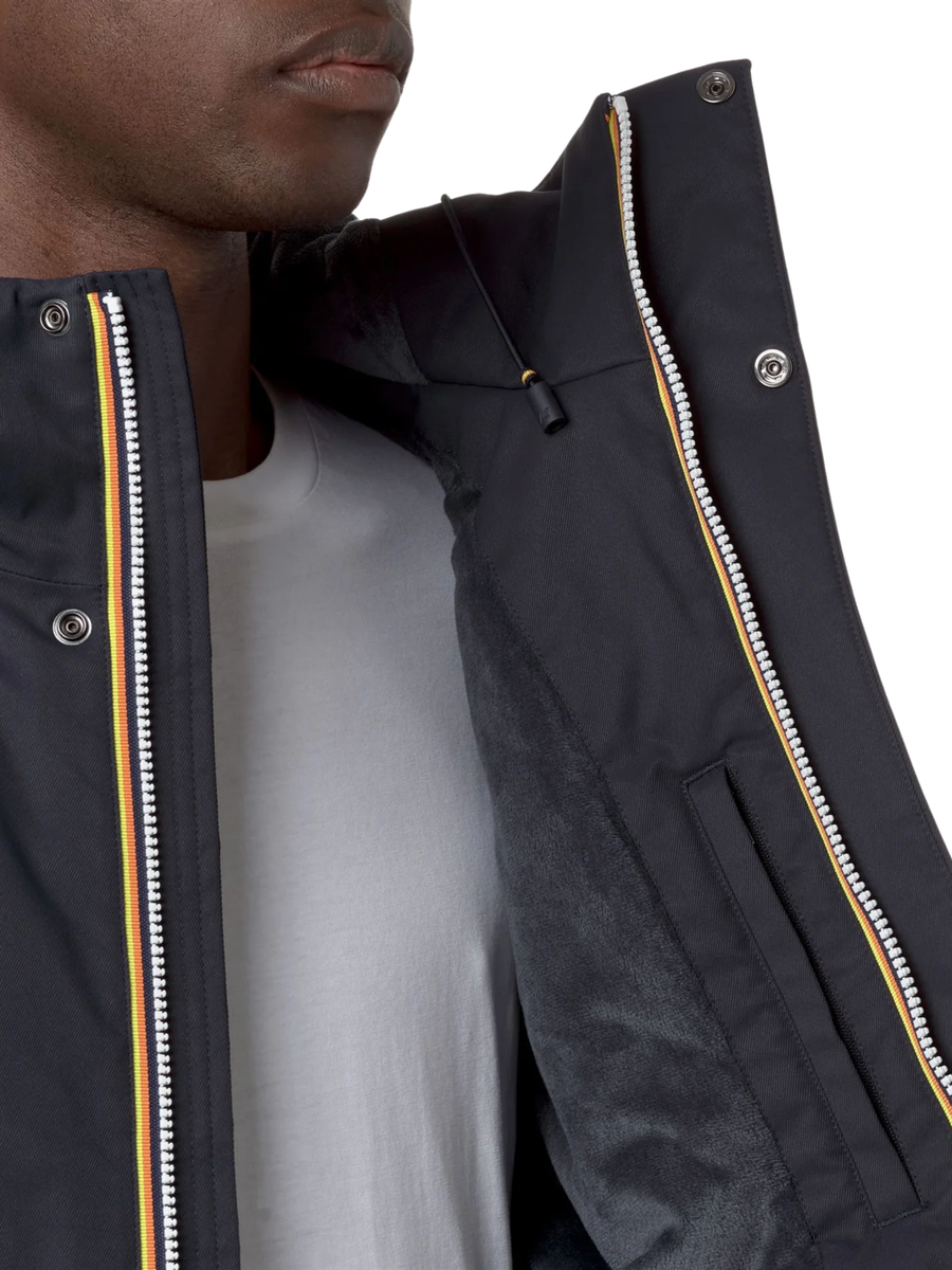Giubbino "Jacko Twill Marmotta" K-Way blu K8133DW AL9 K-WAY 