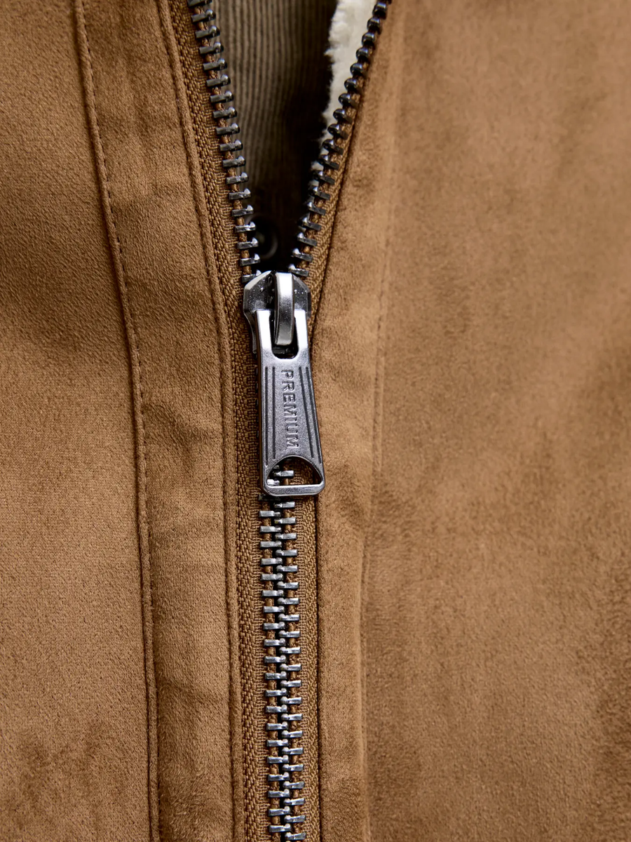 Giubbino Jack & Jones cognac con interno in ecopelliccia 12282444 Toffee Jack & Jones 