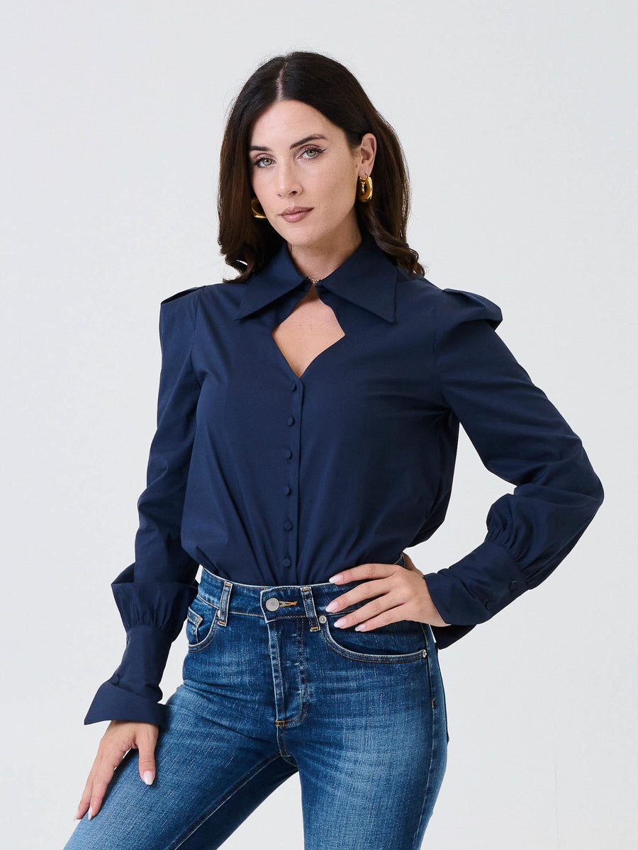 Camicia "atypical" Silence Limited blu navy CA7020 NAVY Silence Limited 