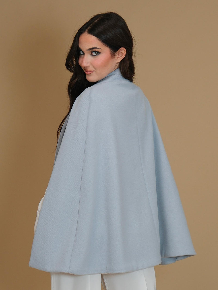 Cappotto mantella Silence Limited Everest Cape azzurro polvere SD5040 POLVERE Silence Limited 