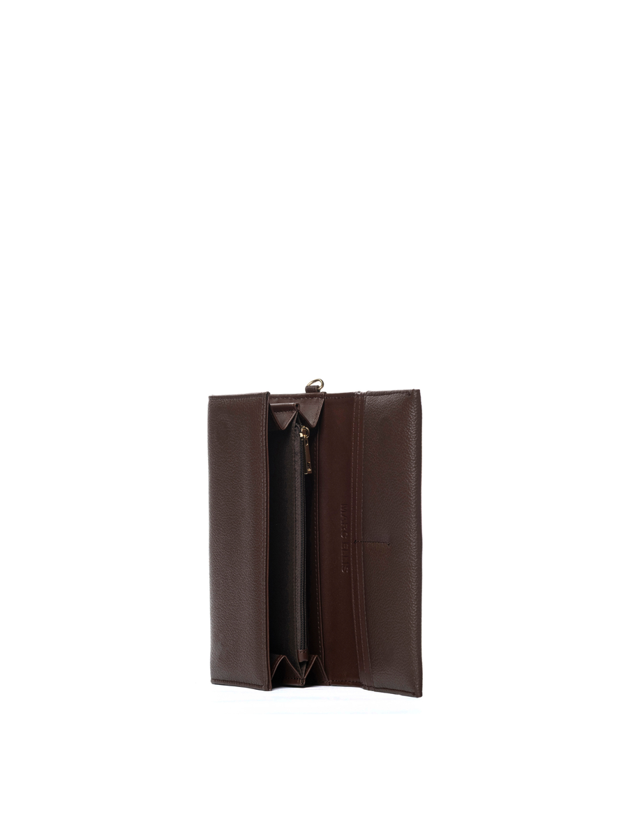 Portafoglio "Sparkix bag" Marc Ellis marrone con logo dorata SPARKIXBAG COCOA Marc Ellis 