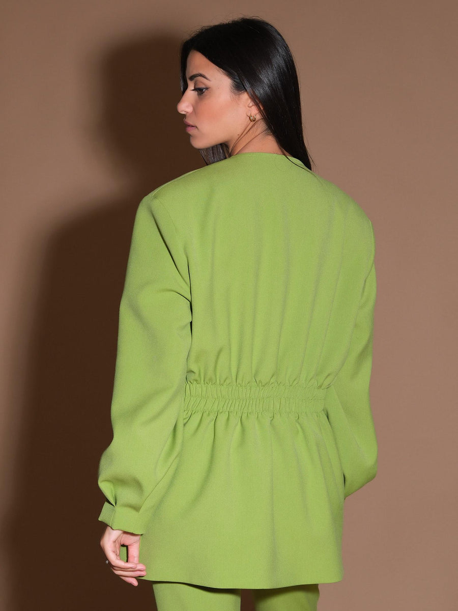 Giacca Ductile doppiopetto verde mela SILGI533 MELA Silence Limited 