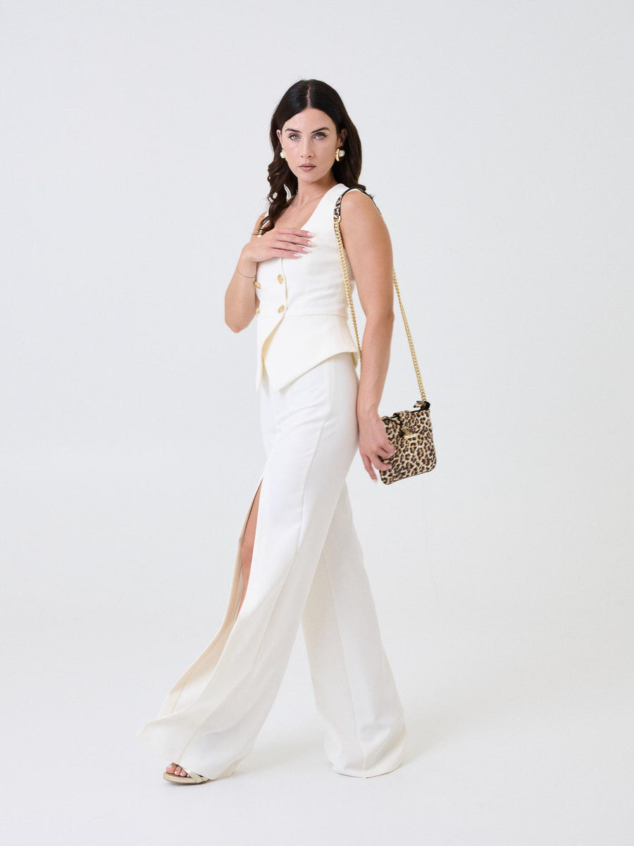 Pantalone "penta" Silence Limited bianco latte SD2001GOLD MILK Silence Limited 