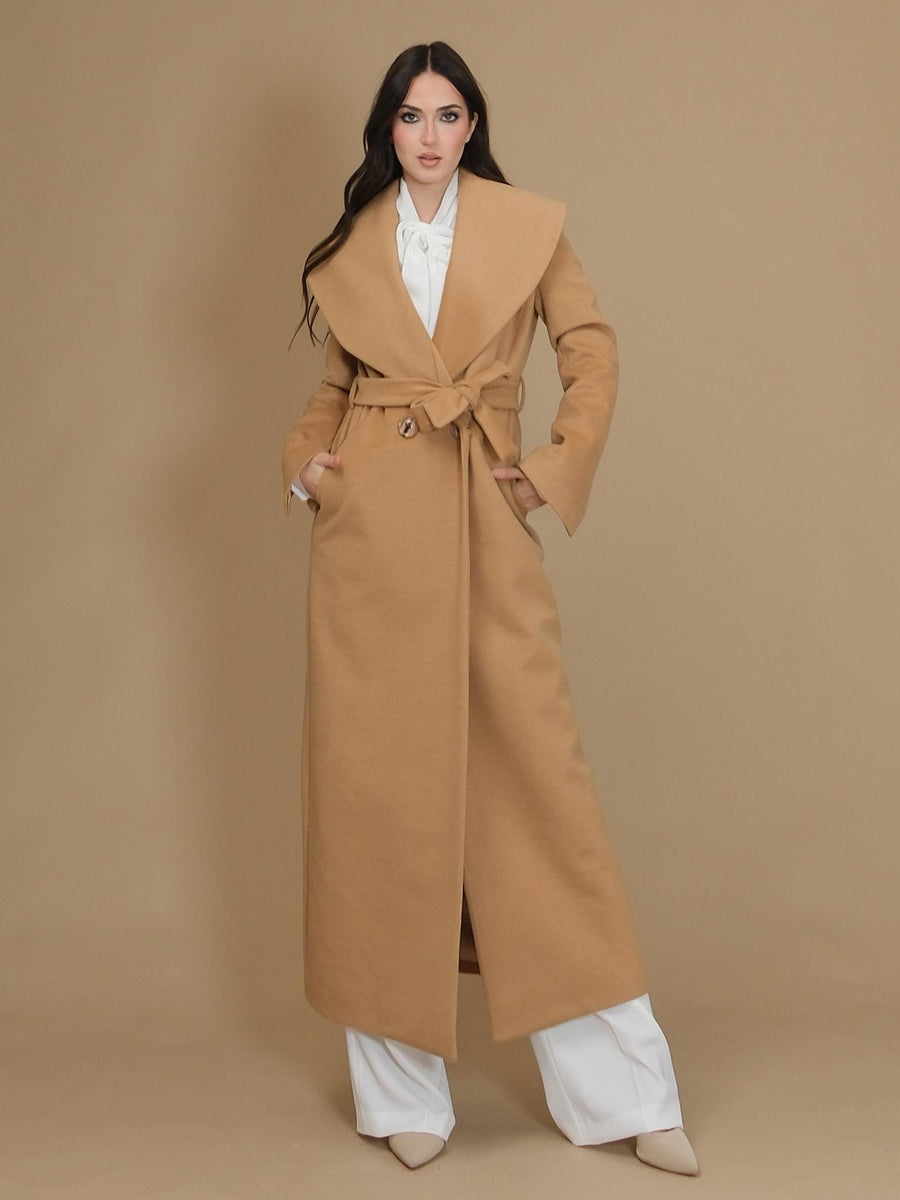 Cappotto a vestaglia lungo Armoire cammello CP221 CAMMELLO Armoire 