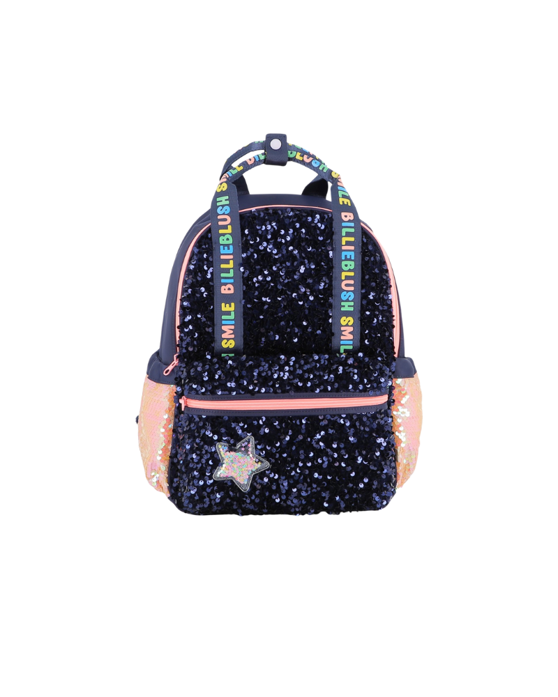 Zaino Billie Blush blu navy con paillettes e dettagli iridescenti U21541 85T Billie Blush 