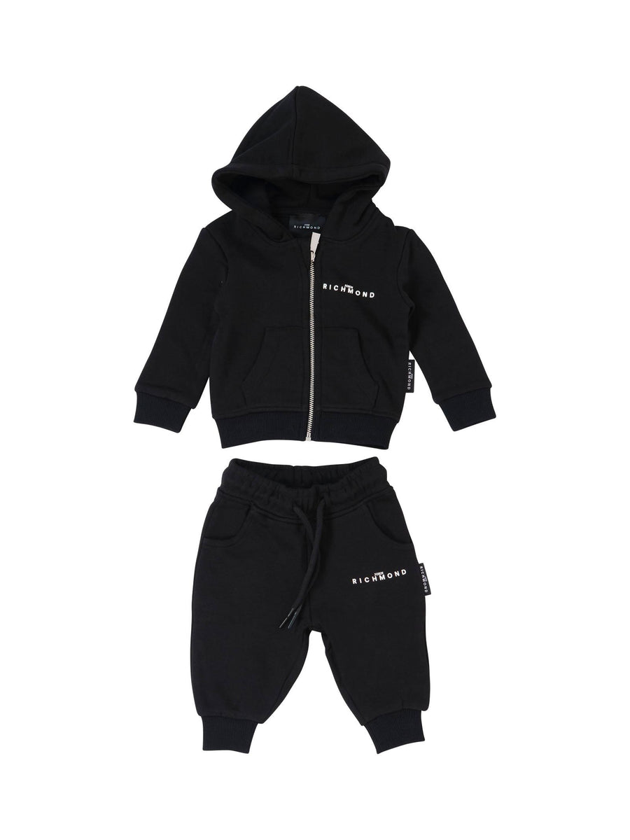 Completo John Richmond nero con felpa a zip RIA25007CF BLACK John Richmond 