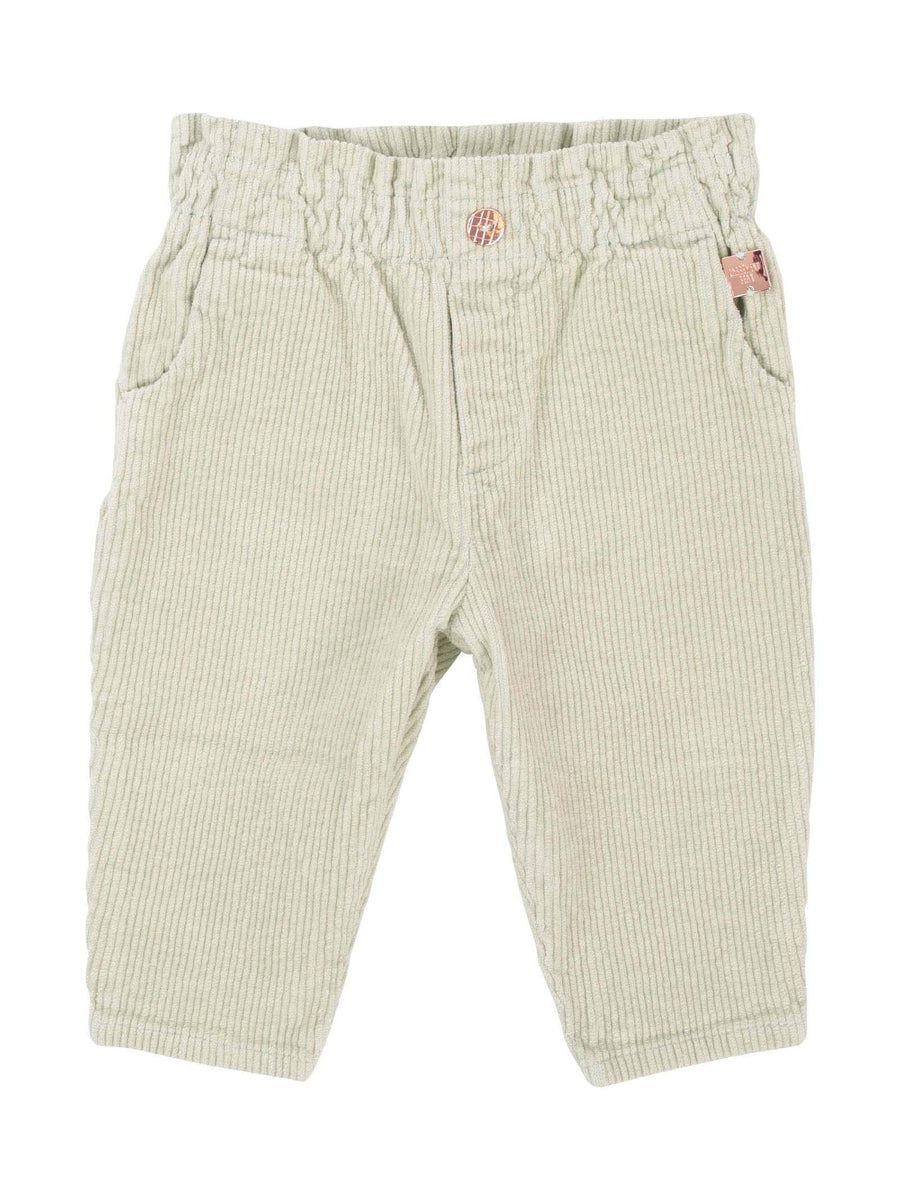 Pantalone a costine verde menta Y04103 VER Carrement Beau 