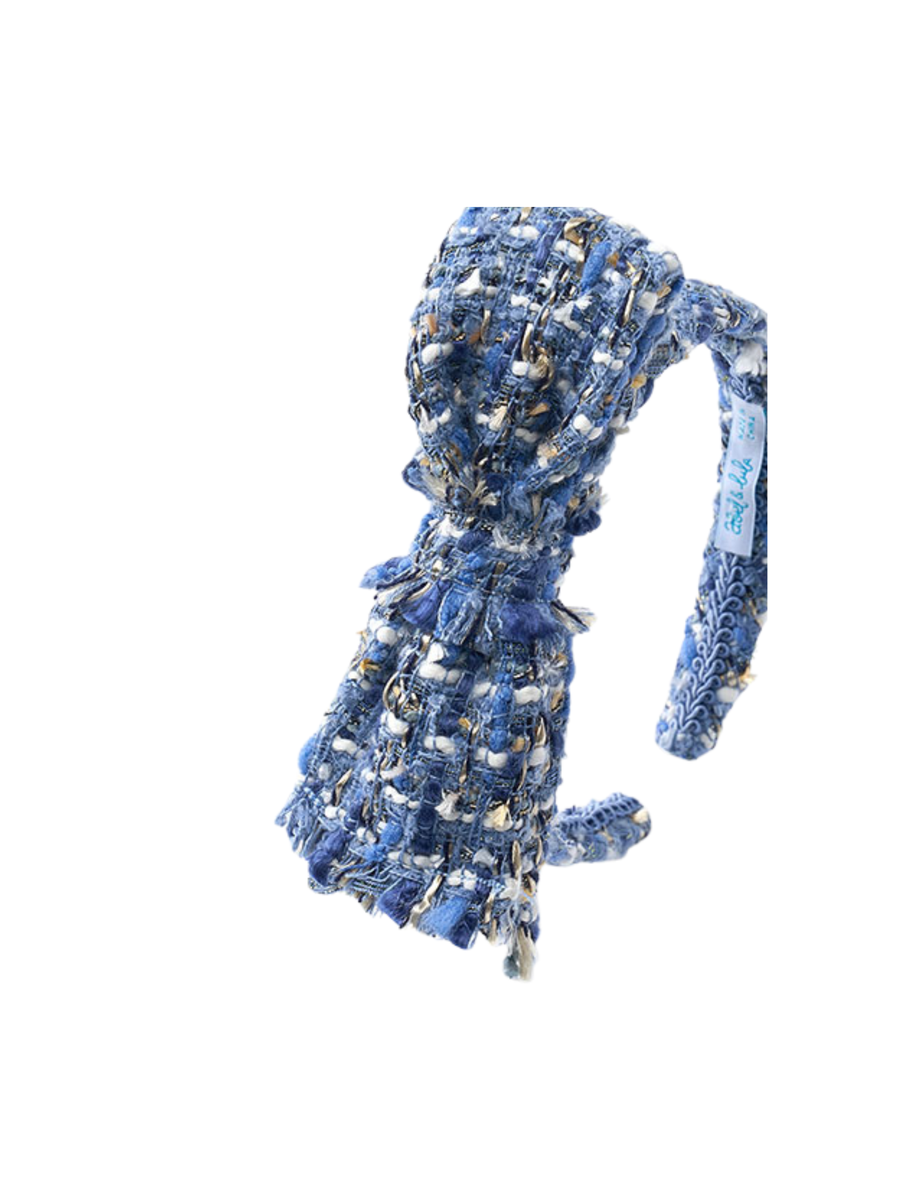 Cerchietto tweed Abel & Lula azzurro fiocco 5973 Celeste Abel & Lula 