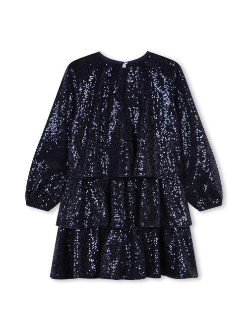 Abito paillettes Blu U20646 87B Billie Blush 