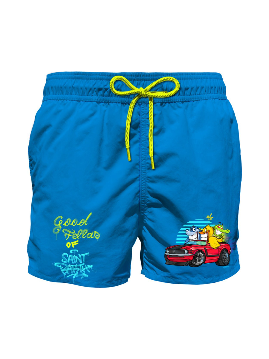 Costume shorts Haiti blu fantasia Good Fellas HAI0001 03130F MC2 SAINT BARTH 