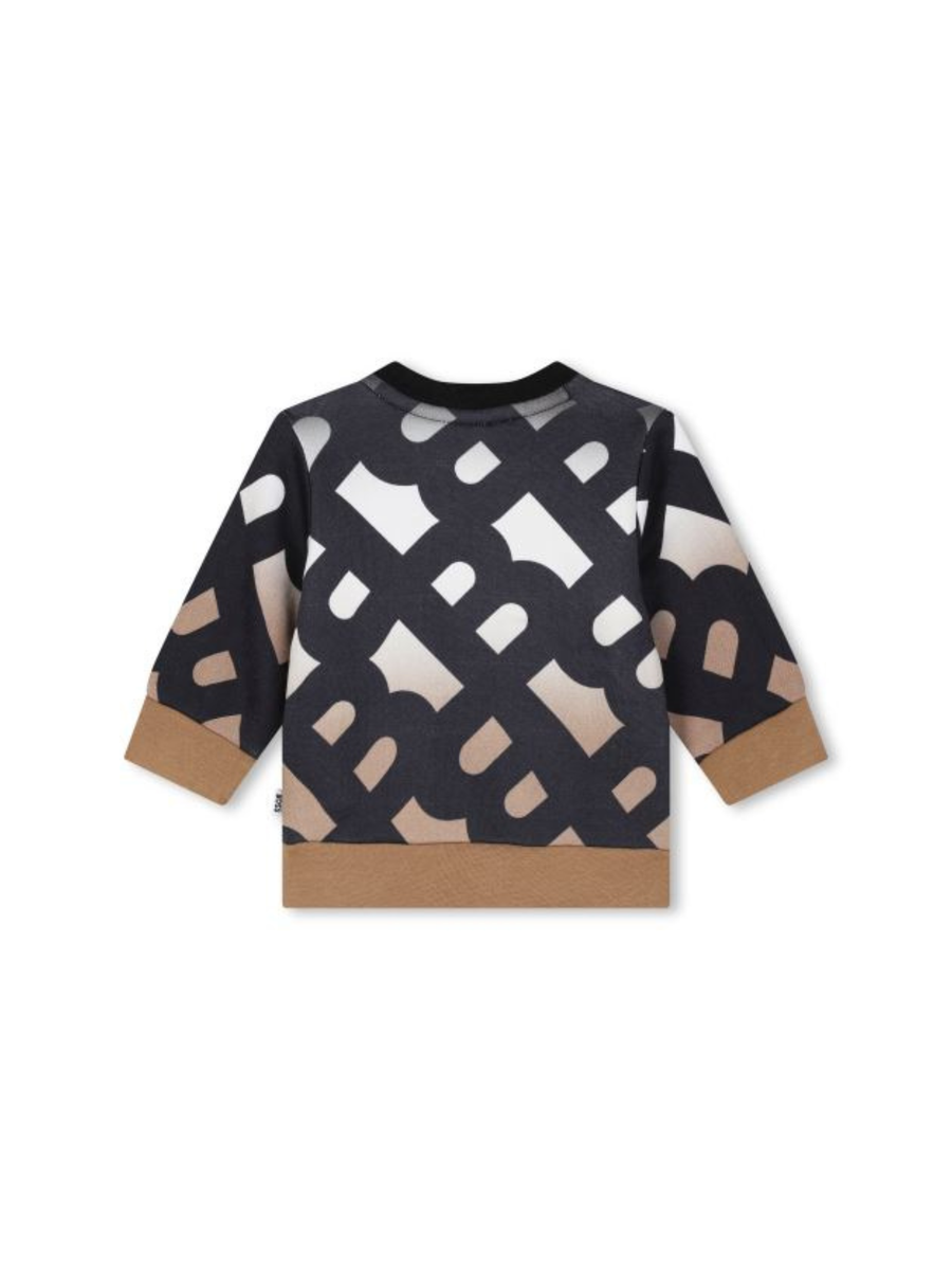 Felpa Boss beige logo all-over J51300 09B Boss 