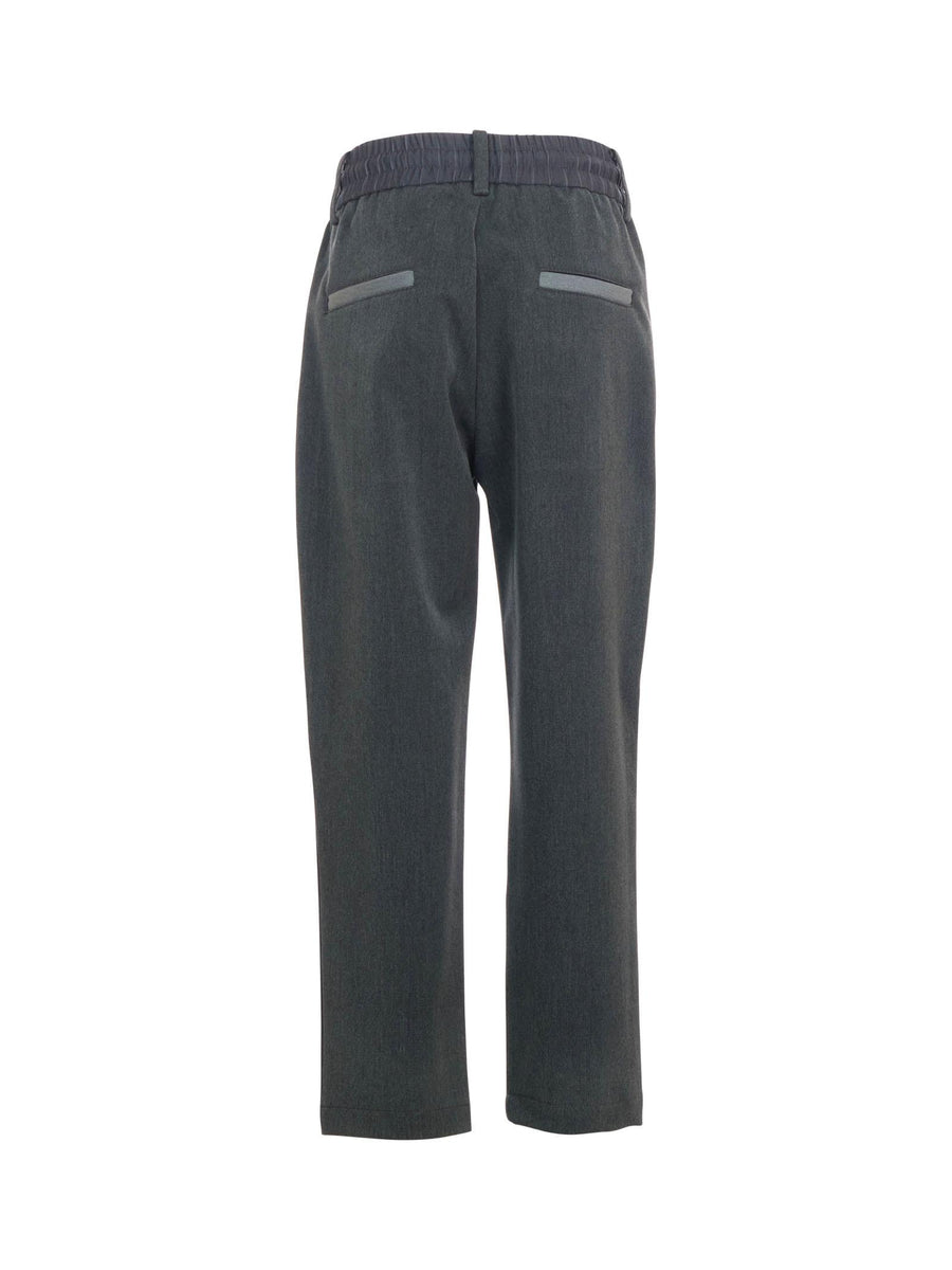 Pantalone John Richmond grigio con dettagli a contrasto RBA25102PA GREY STEEL John Richmond 