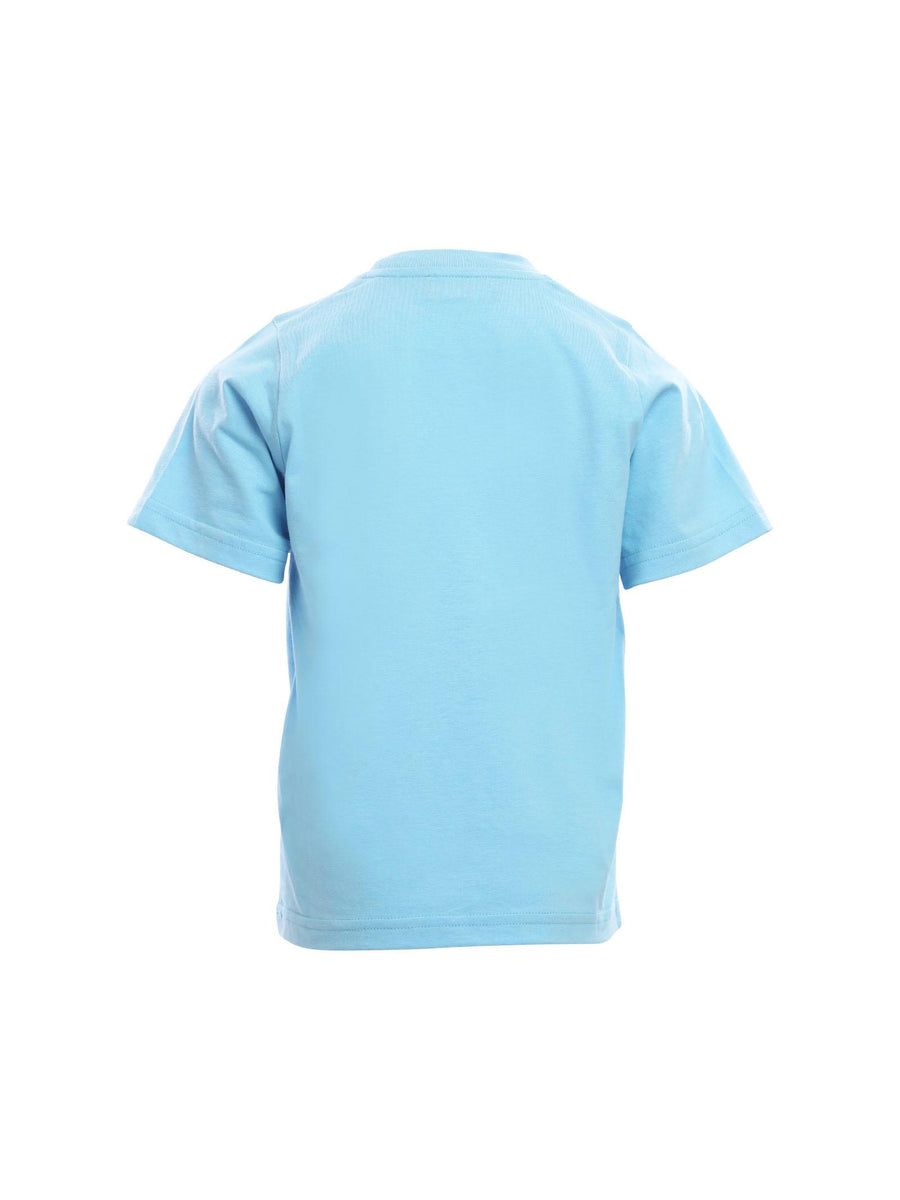 T-shirt azzurra e stampa frontale bianca Wave DQ2099 DQ824 Dsquared 