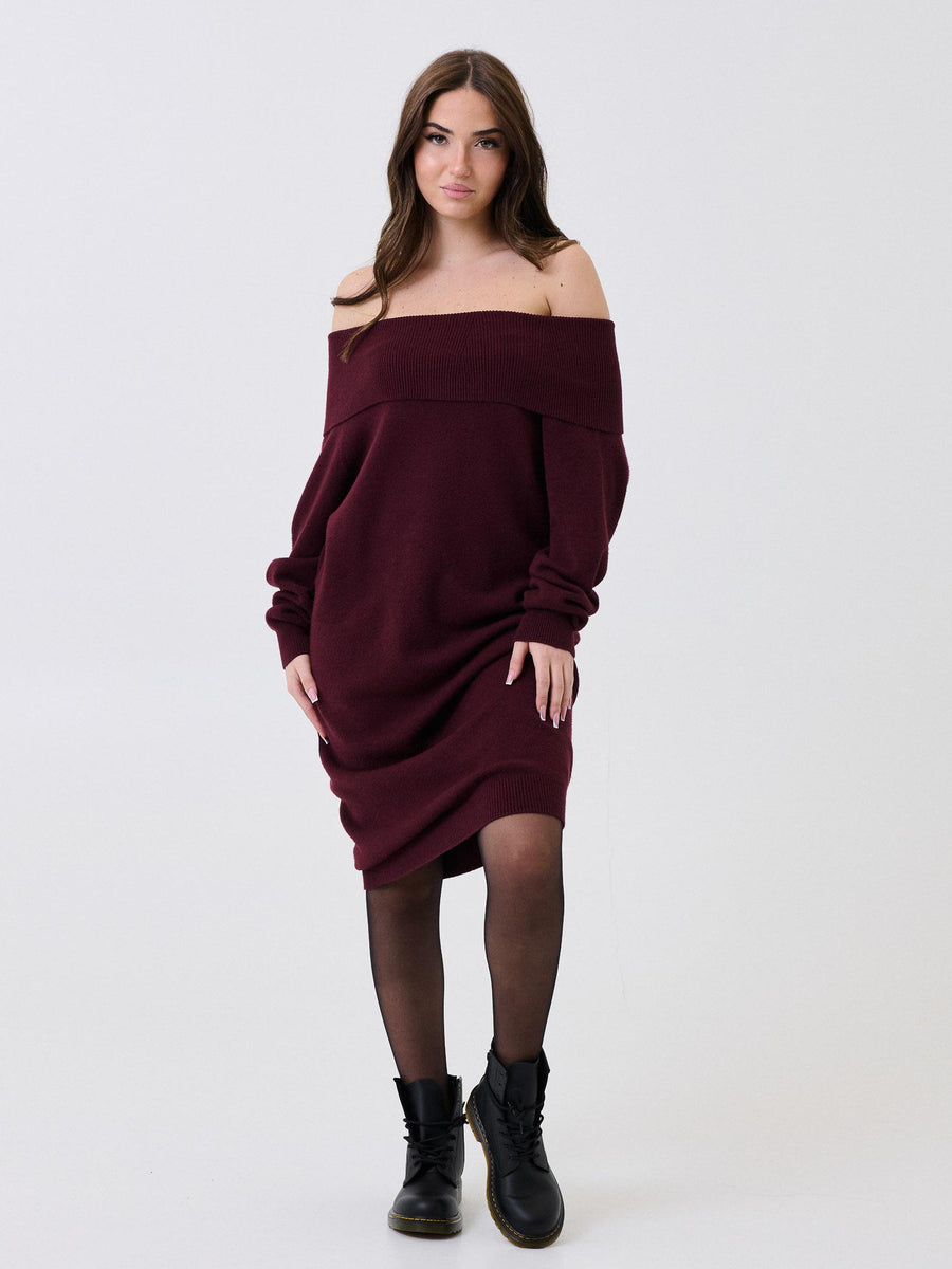 Abito con scollo a barca Armoire vino AI826 VINO Armoire 