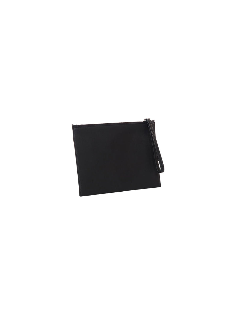 Pochette maxi County of Milan nera con ali di pappagallo blu COMAF250133 NE County of Milan 