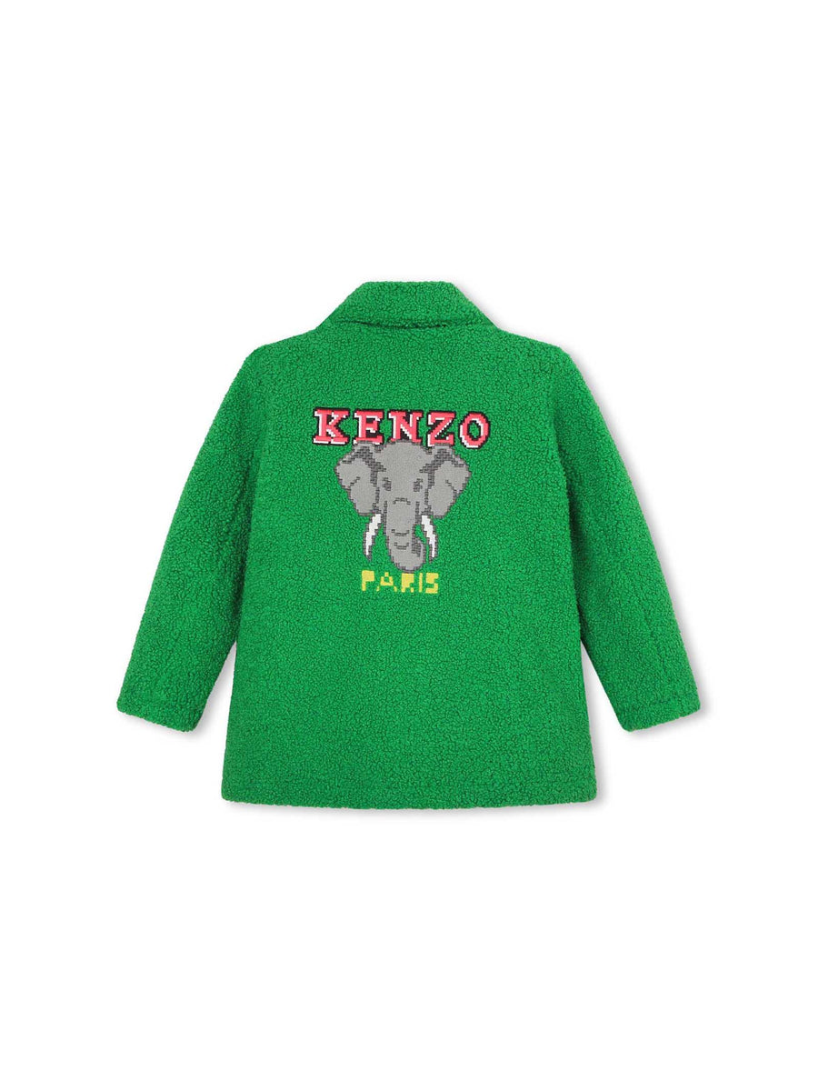 Cappotto teddy verde K16098 613 Kenzo 
