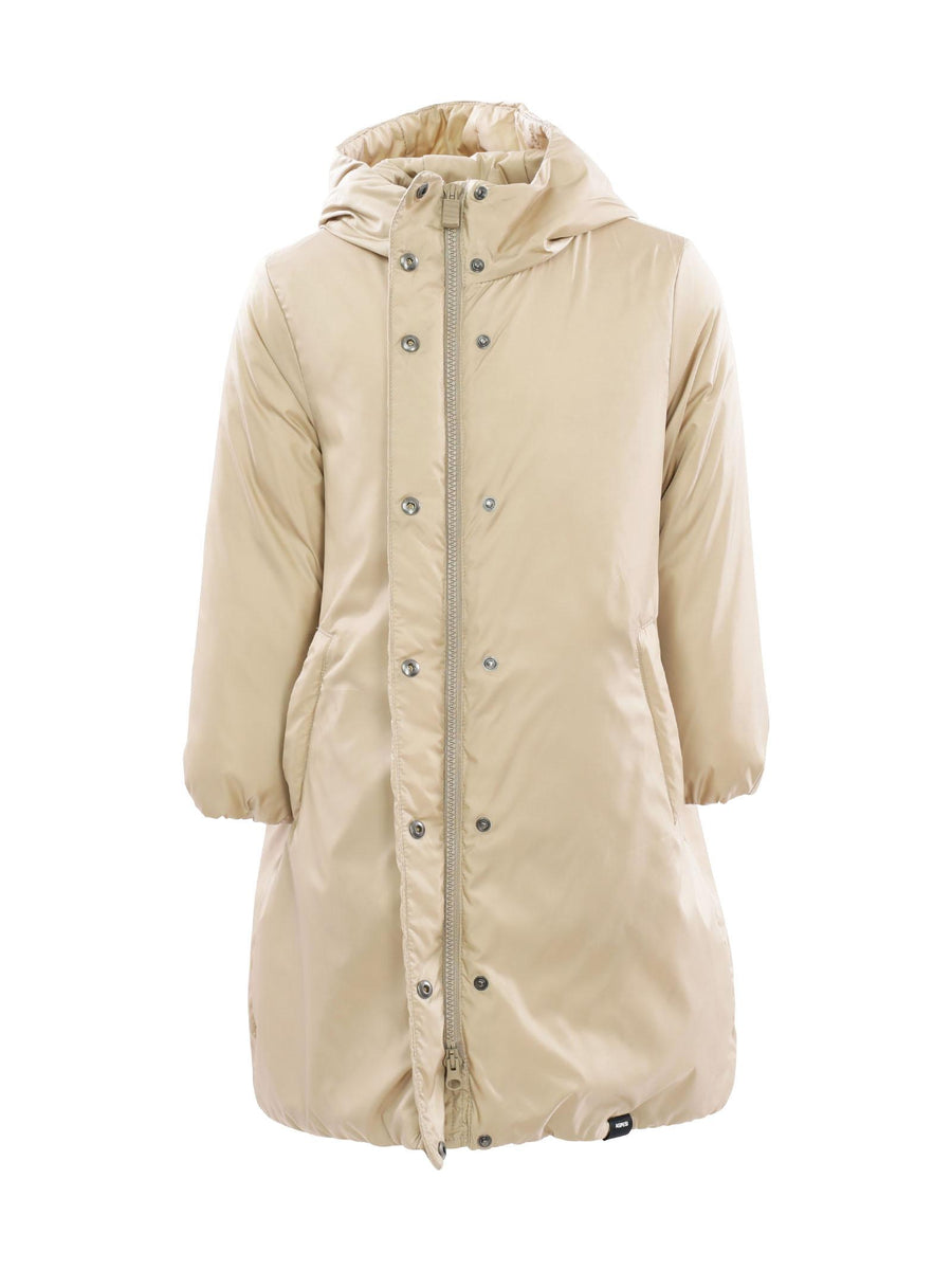 Cappotto piumino beige in eco padding GPN0078 126 Aspesi 
