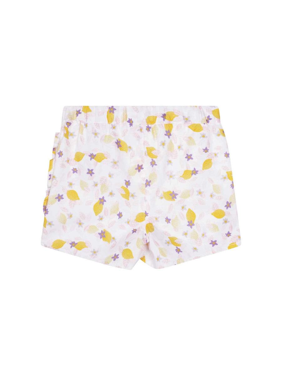 Shorts in cotone a fantasia Y04144 BIANCO Carrement Beau 