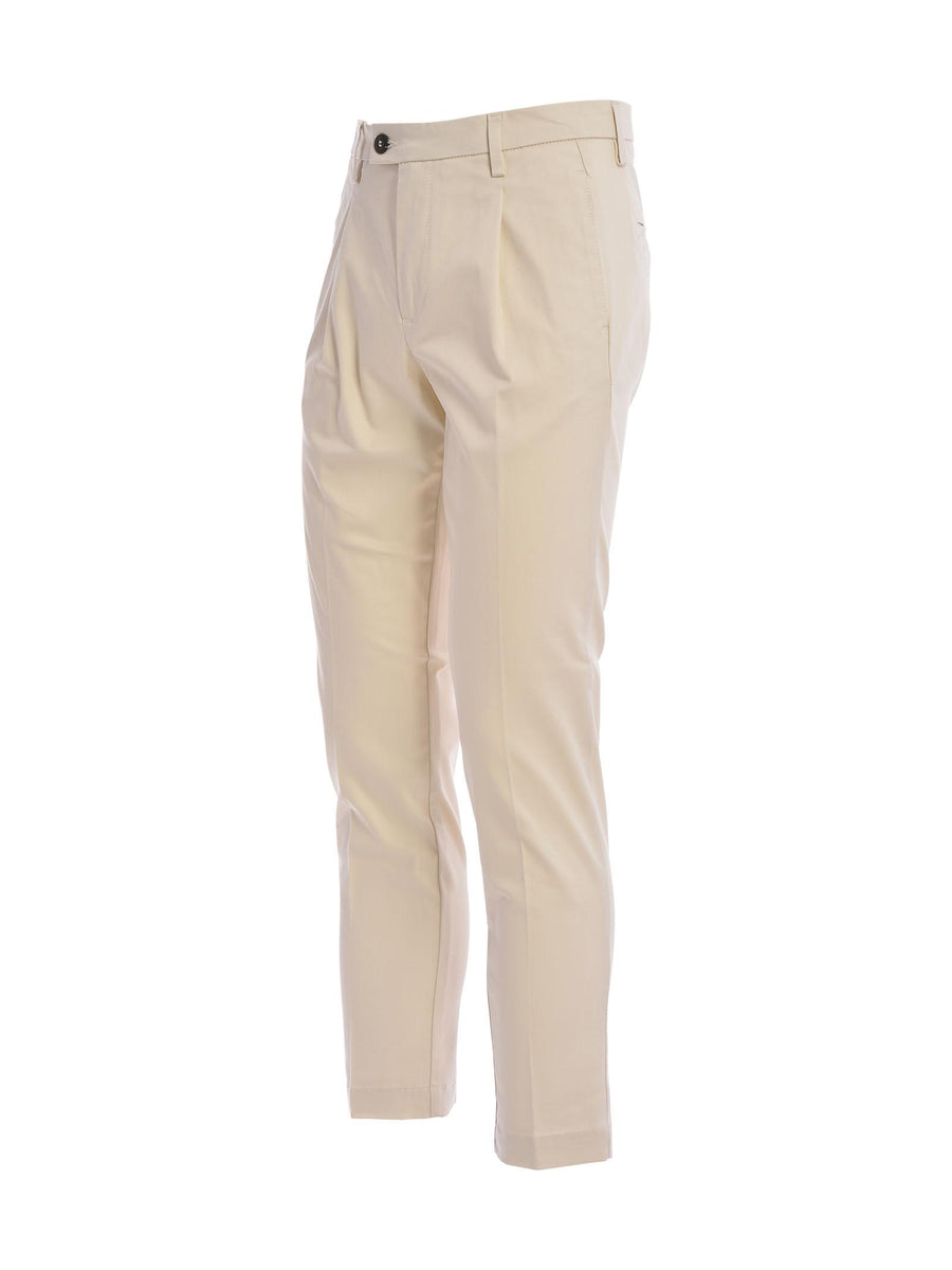 Pantalone capri panna CHICAGO7845 PAN RAYURES NOIR 