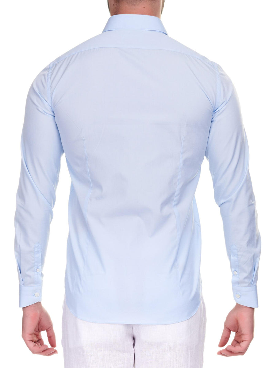 Camicia basic azzurra IS049DR061LUCA 00 Mastricamiciai 