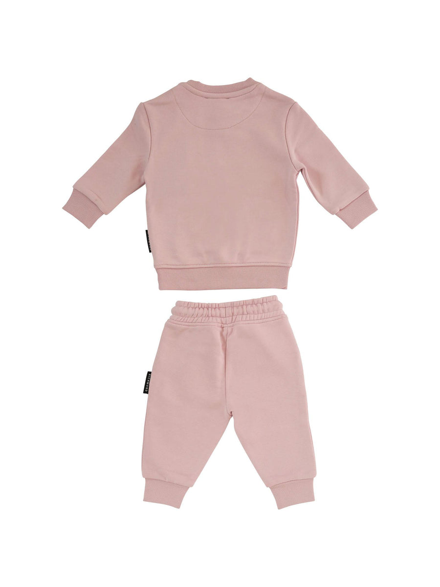 Completo John Richmond rosa con logo in gomma a contrasto RIA25003CF ORCHID ICE John Richmond 