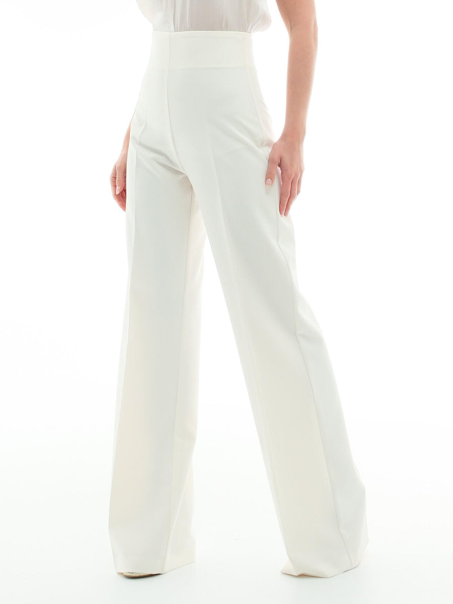Pantalone basic Silence Limited bianco latte a palazzo SD2025-25S MILK Silence Limited 