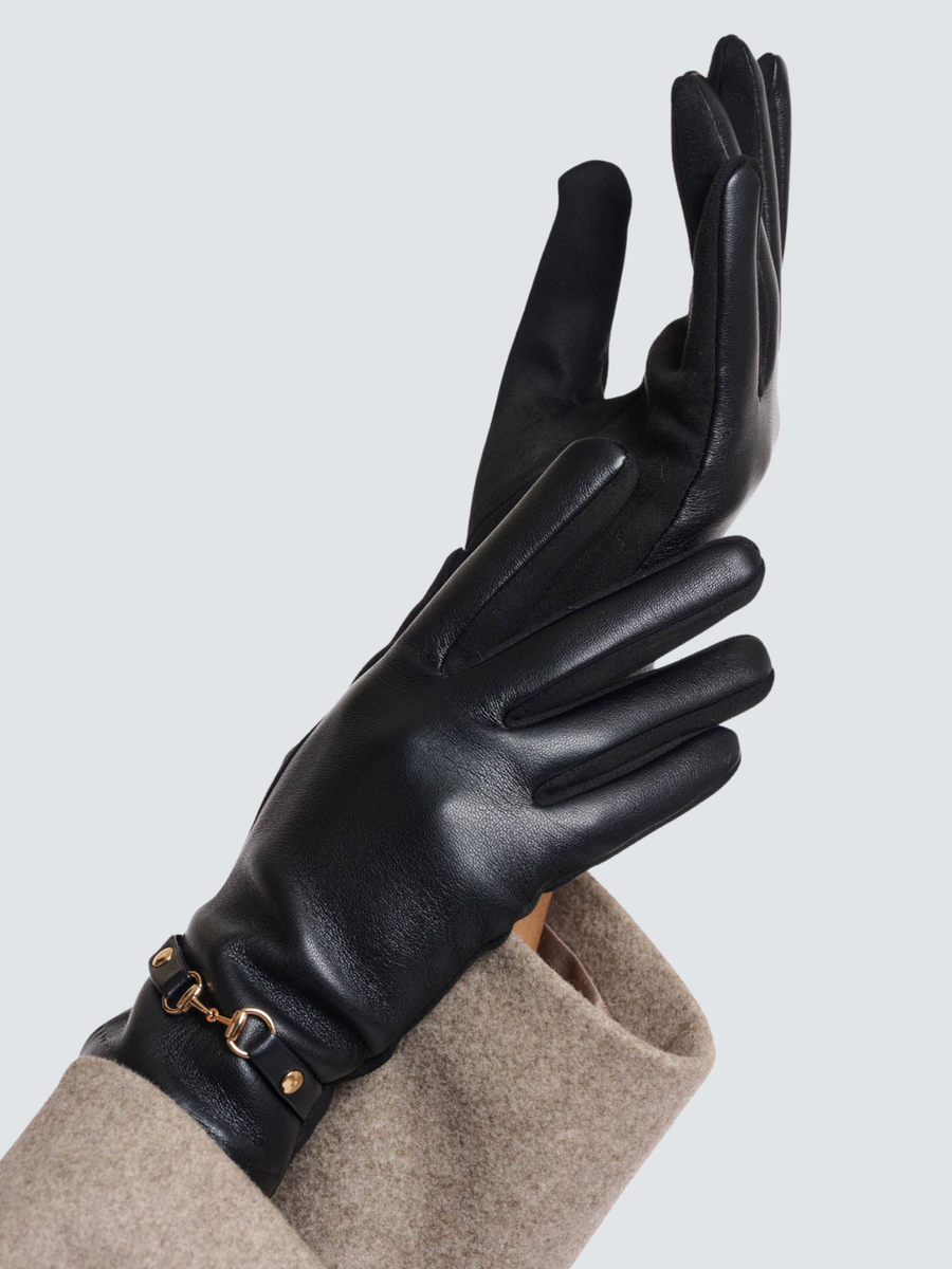 Guanti "Havila gloves" Rino & Pelle neri Havila.7502512 Black Rino & Pelle 
