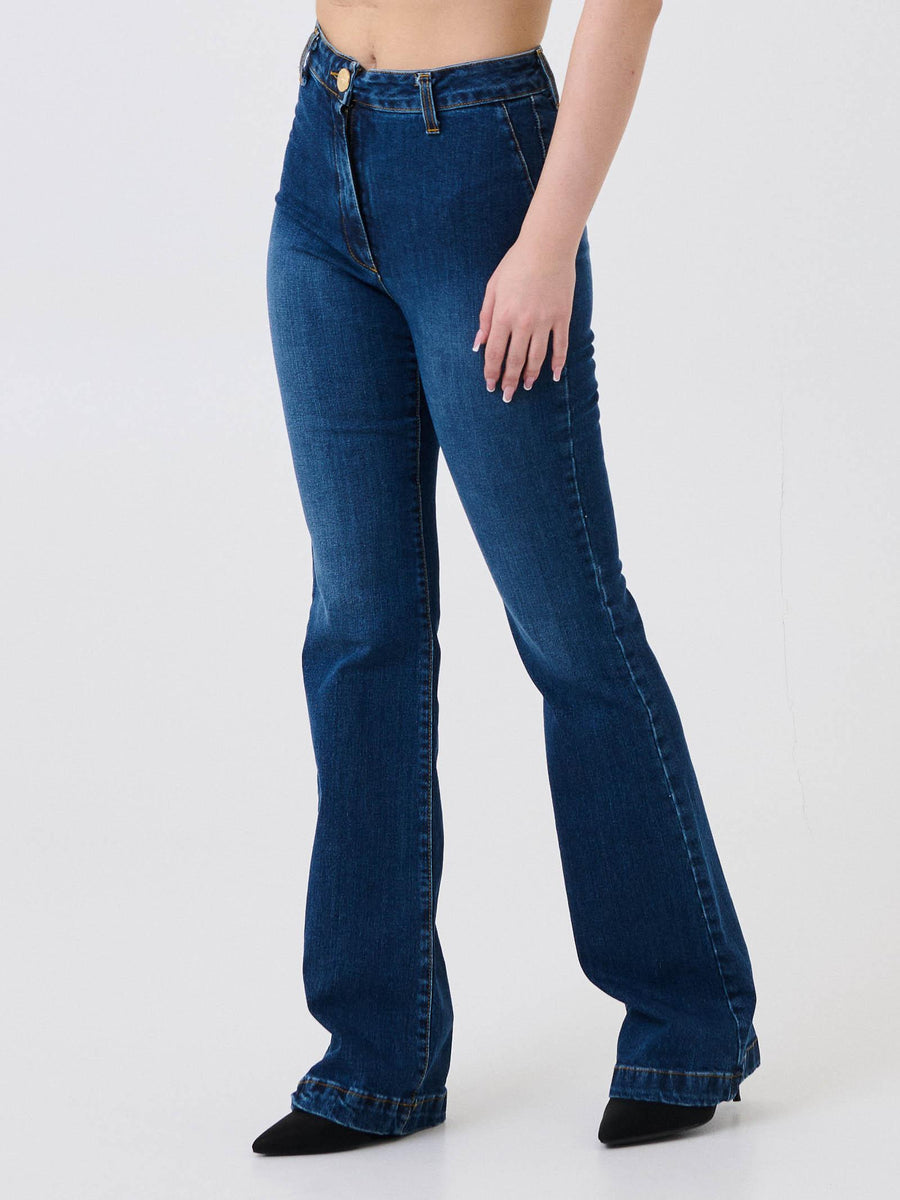 Jeans flare Silence Limited blu SI19 BLUE Silence Limited 