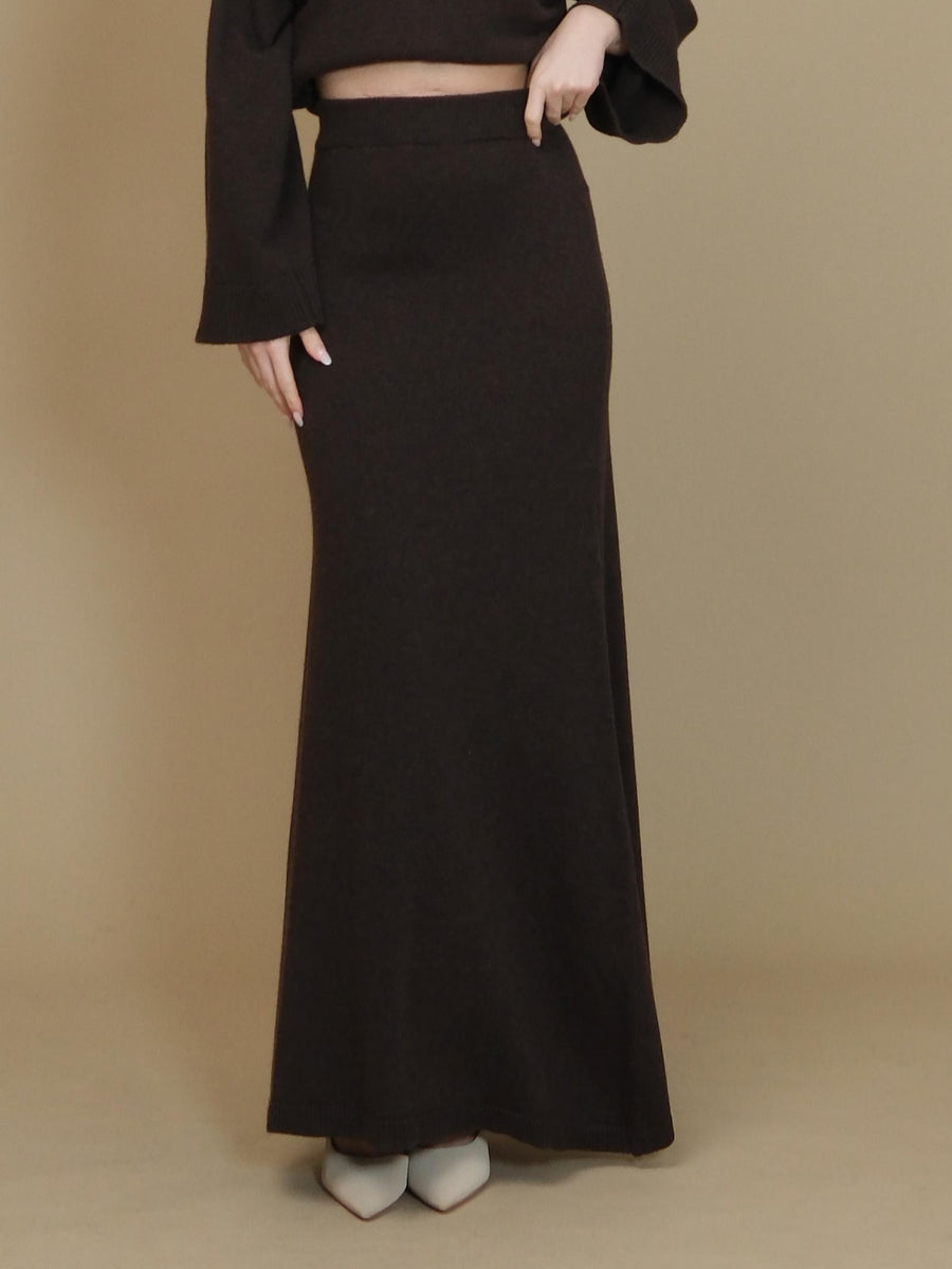 Gonna Vicolo marrone lunga a vita alta 77227S MARRONE Vicolo 