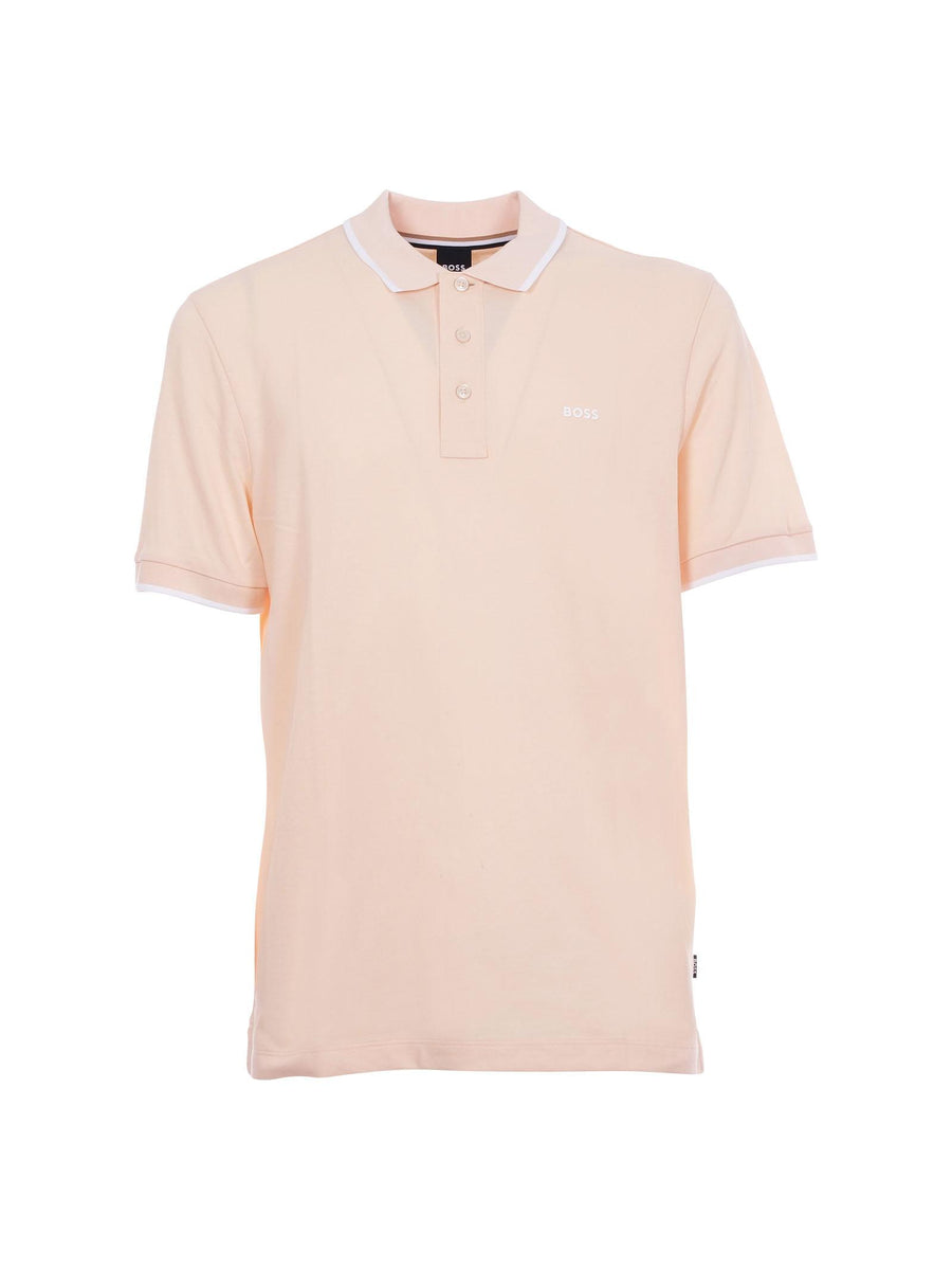 Polo in piquè Boss arancione chiaro 50494697 849 Boss 