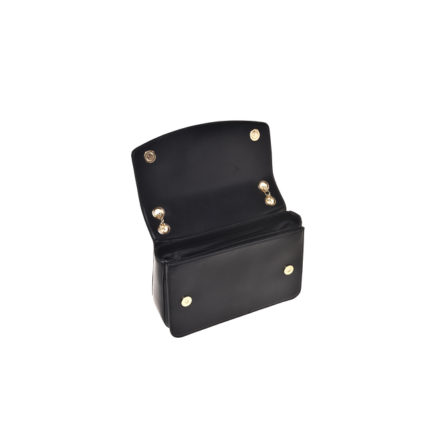 Borsa a tracolla Love Moschino nera con cuore dorato in rilievo JC4184PP1NLP 000A Love Moschino 