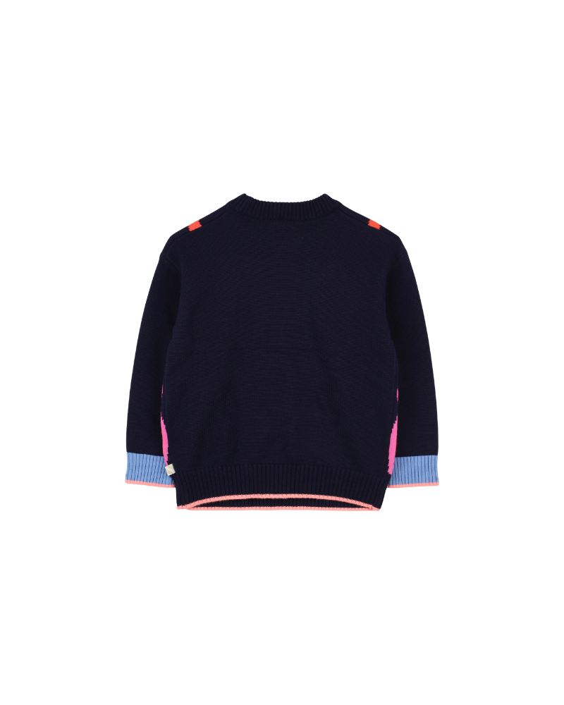 Maglione con farfalla Billie Blush blu navy con dettagli glitter U21368 85T Billie Blush 