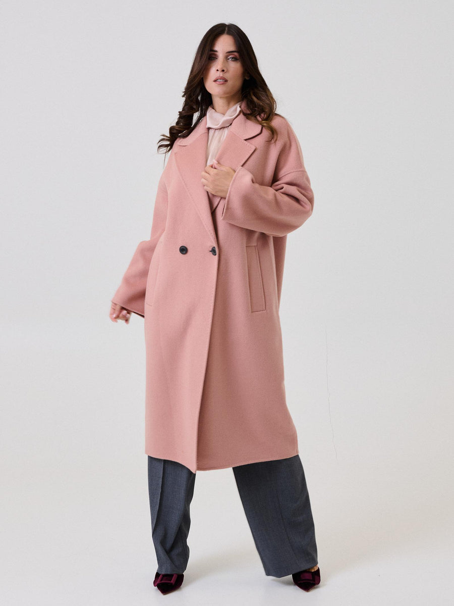 Cappotto lungo Vicolo rosa doppiopetto – Alfredo Ponticelli