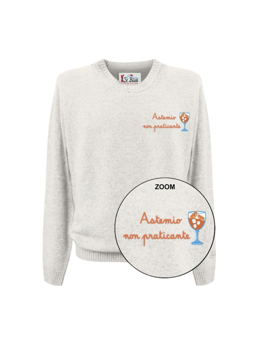 Maglione "heron light non astemio 10" Saint Barth bianco HER0005 02948G MC2 SAINT BARTH 