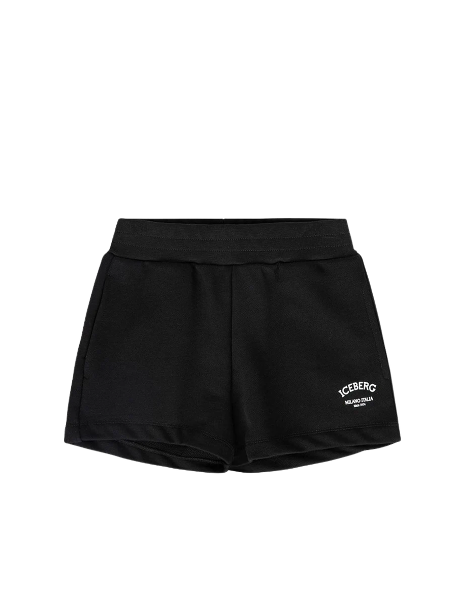 Shorts Iceberg nero con logo lettering SHICE5150J NERO Iceberg 