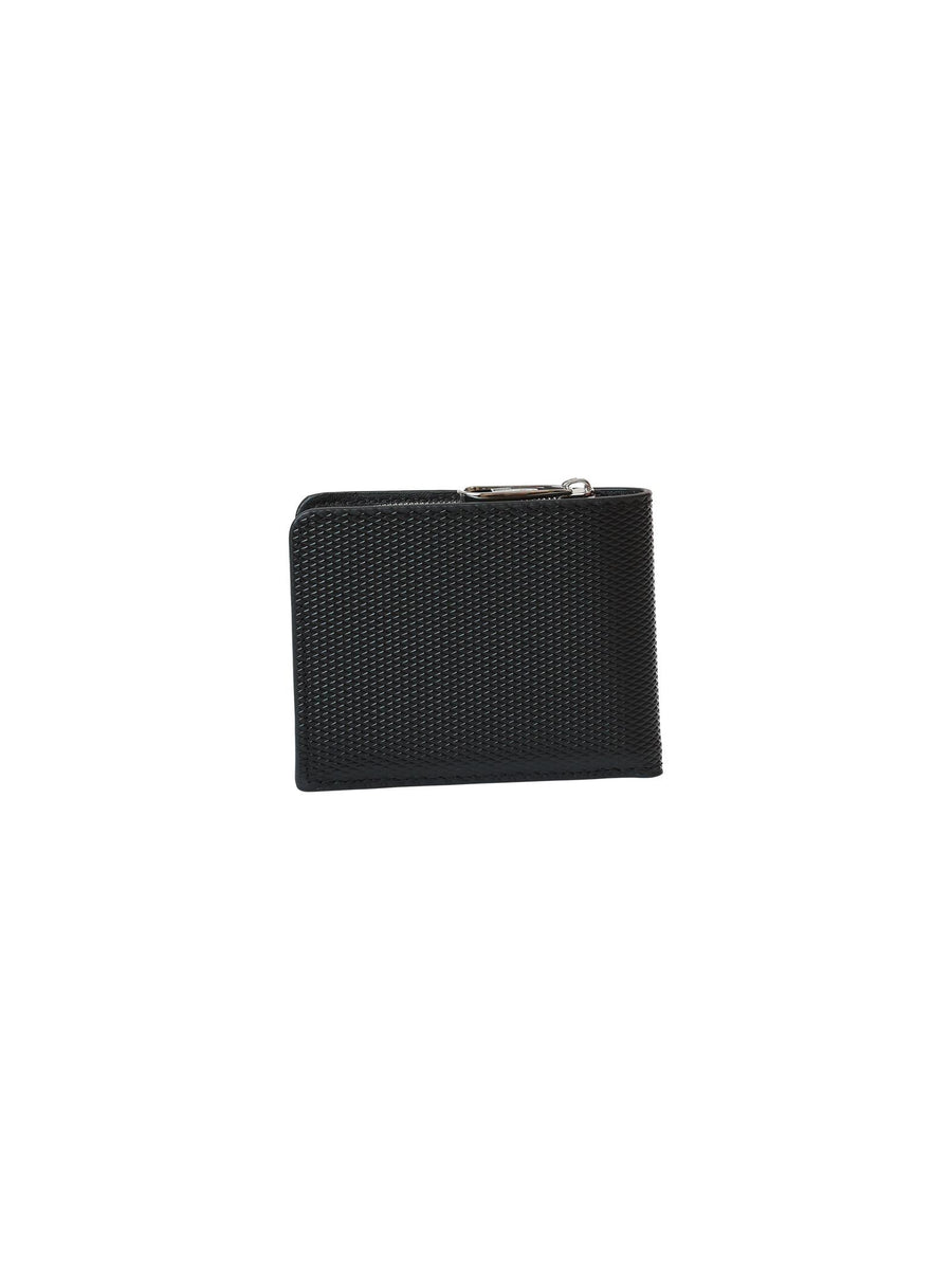 Portafogli nero in pelle stampata con portamonete K50K509184 BAX Calvin Klein 