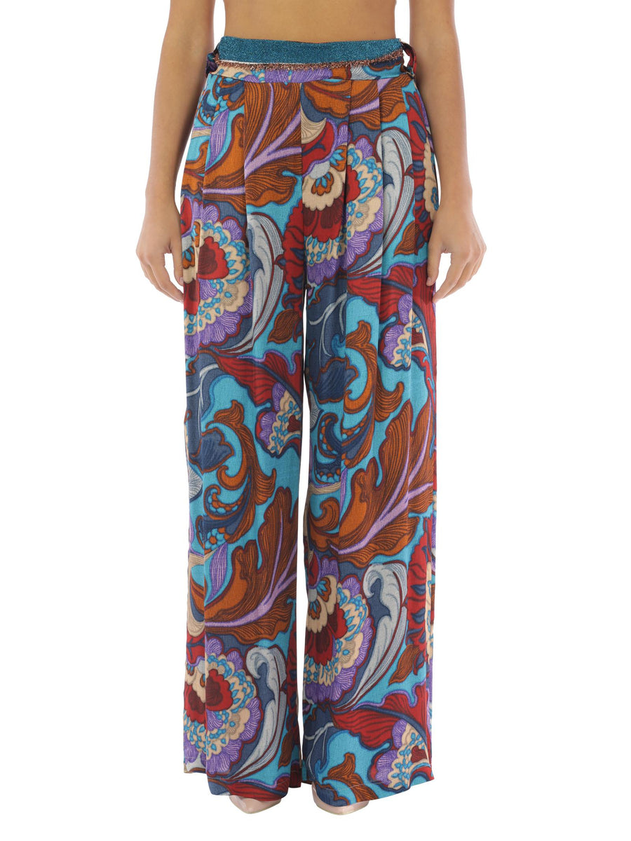 Pantalone a fantasia astratta OI9CS12 UNI Angela Davis 