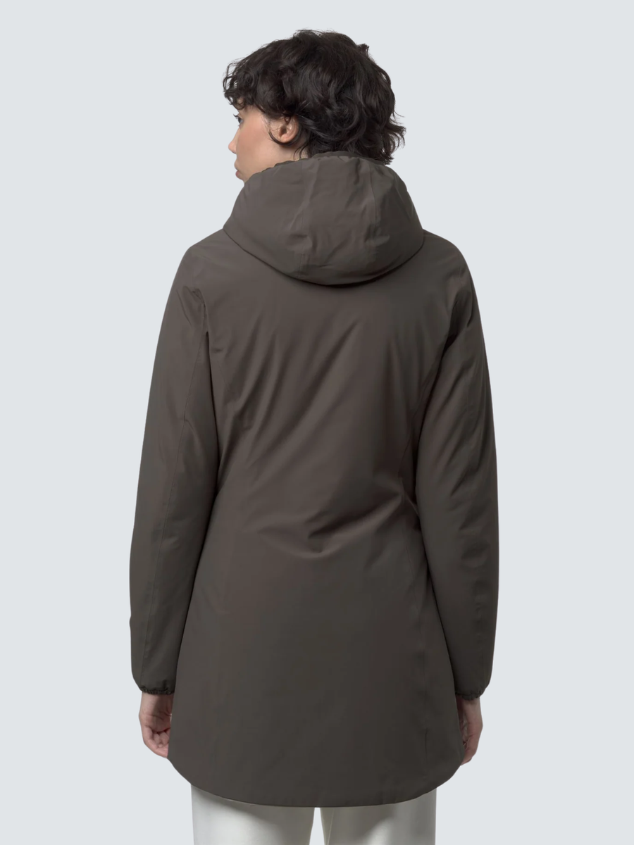 Giubbino "Denise St Warm Reversible" K-Way verde oliva K6128UW B42 K-WAY 